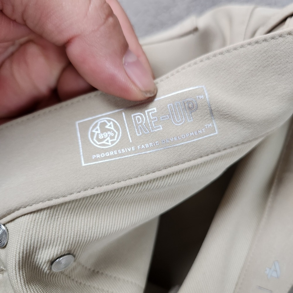 Fourlaps Traverse Slim Fit Pant Mens size 36x32 Beige Tan Tech Stretch - Picture 8 of 13